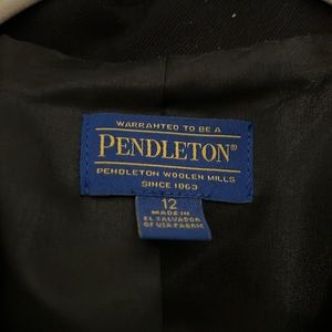 Pendleton black wool size 12 pants suit. Brand new.Fully lined.